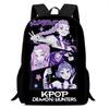 Neue Kpop Hexenjägerin Mädchengruppe Schultasche High-Definition-Druck Lässiger grenzüberschreitender leichter Rucksack