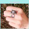 Adorable Adjustable S925 Sterling Silver Cat Ring For Couples And Fashion Lovers