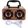 Bluetooth Speaker Retro Wooden Wireless Bluetooth Speaker Portable Music Player for Mobile Phone PC
