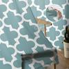 Turquoise Gradient Retro Tulle Curtains Living Room Kitchen Chiffon Curtain Bedroom Balcony Sheer Curtain Fashion Home Decor