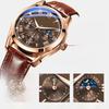 1Pc Trending Three-Eye Six-Pin Fashion Men's Watch with Belt