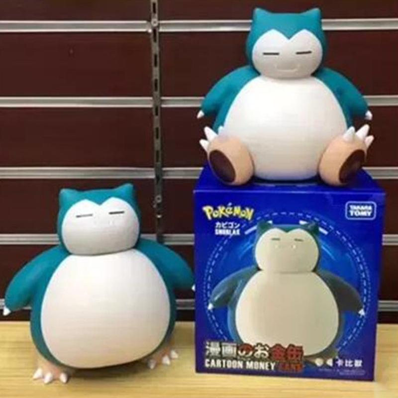 Pokemon Snorlax Spardose 2 Posen Figur stehend sitzend Sparschwein Spartopf