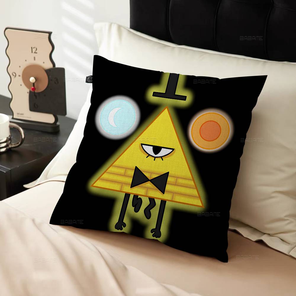 Gravity Falls Bill C-Cipher Cushion Cover Car Throw Pillow Case For Sofa Car Christmas Gift 40x40cm 45x45cm