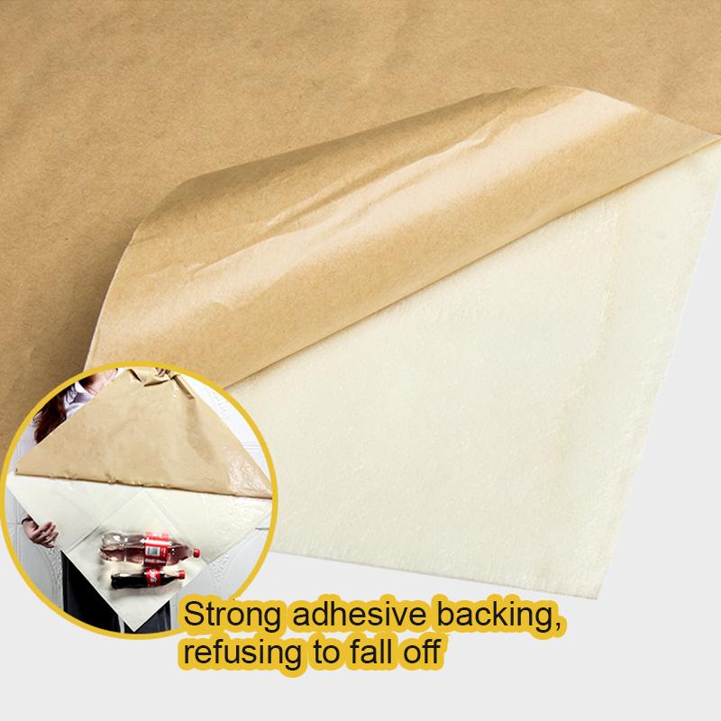 50PCs Foam Wall Paper Home Decor Self-adhesive Waterproof 3D Wall Sticker DIY Wallpaper Bricks Bedroom 35x35cm