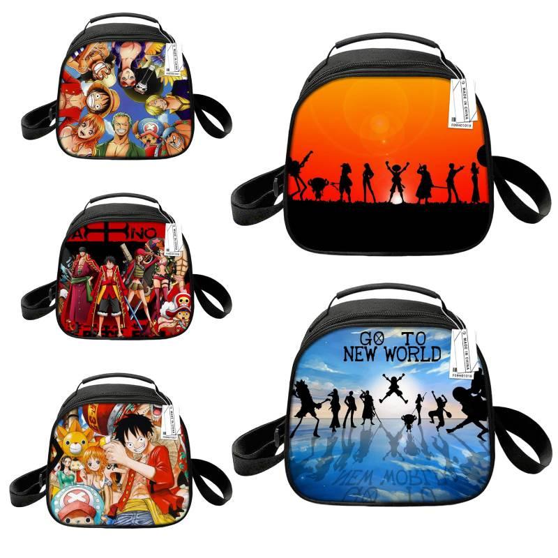 Customizable Cartoon Anime One Piece Lunch Box Cute Round Lunch Bag With Thermal Insulation Portable And Convenient