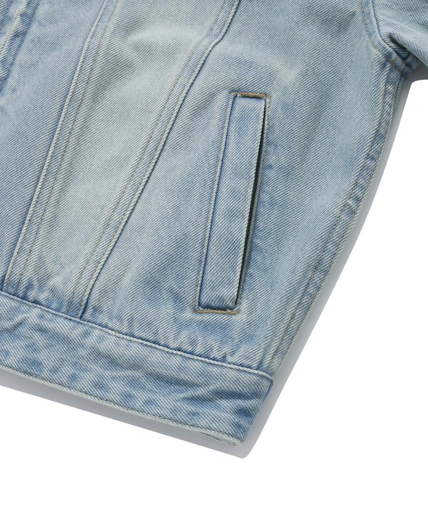 Covernat Woman Women'S Zip-Up Biker Denim Jacket Blue
