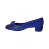 Salvatore Ferragamo Vara Suede Pump Blue