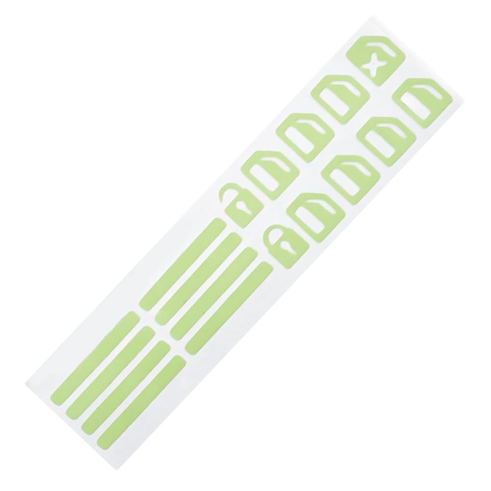 Window Button Sticker Luminous Car Console Waterproof Adhesive Replacement