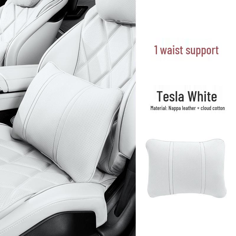 Premium Maybach S-Class Headrest & Breathable Lumbar Support Cushion