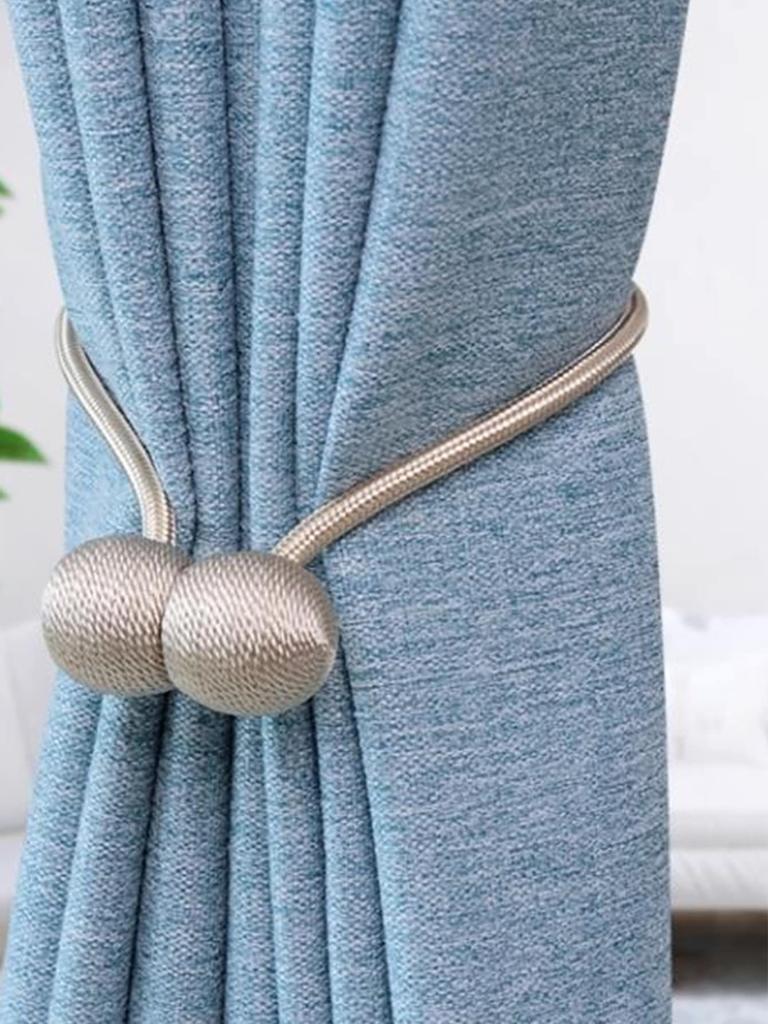 Khaki color magnetic clasp preparation tiebacks for living room bedroom and other curtains binding fixed tiebacks
