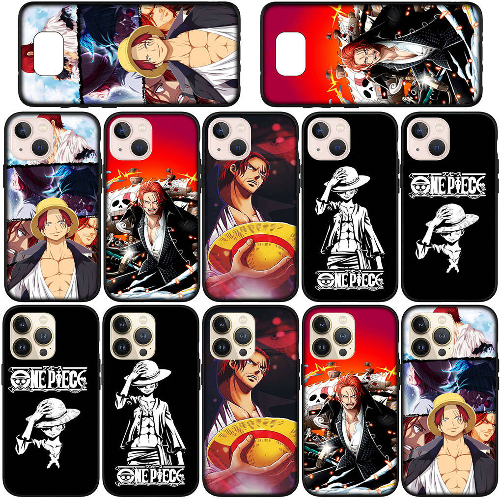 Für Motorola Moto Edge 70 60 50 G54 G86 Samsung Galaxy S25 iPhone 17 16 15 Xiaomi Redmi Note 14 13 Pro Max Hülle Rotschopf Shanks Luffy One Piece Cover