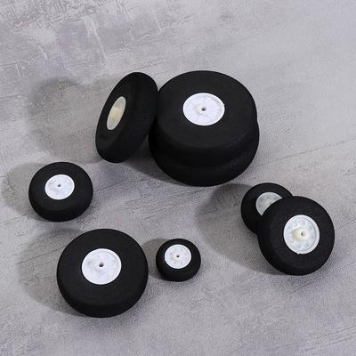 Black EVA Sponge Accessories RC Airplane Replacement Tail Wheels Wheel Hub Plane Toy Parts
