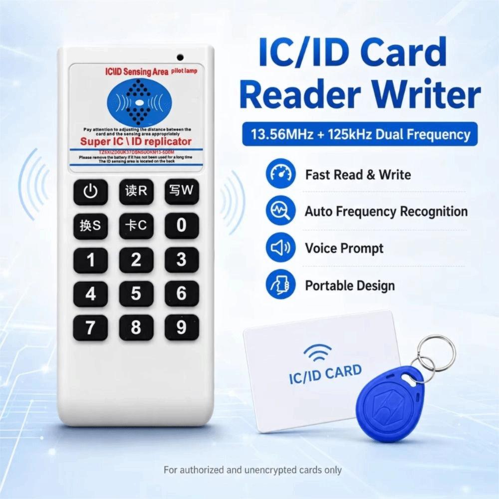 Portable Handheld RFID Duplicator 13.56MHz RFID Cloner Convenient Frequency Copier  IC Card