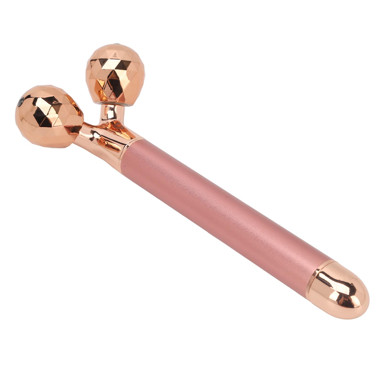 

5 в 1 Электрический Роликовый Массажер Для Лица Розовый Кварц Подтягивает Кожу Многофункциональный Вибрационный Роликовый Массажер Для Лица