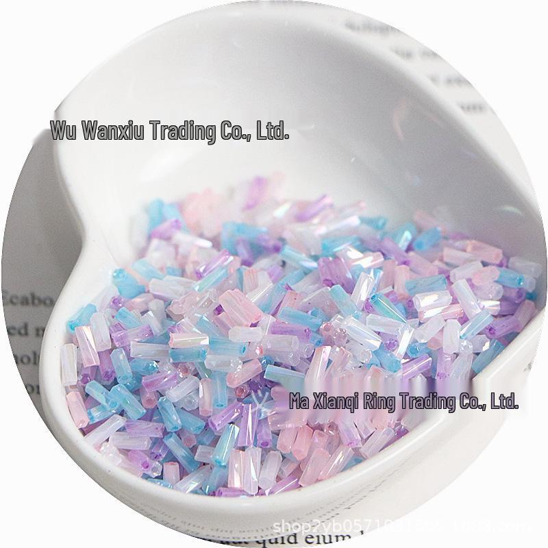 Creamy Cloud Spiral Twist Glass Beads for DIY Bracelets & Necklaces