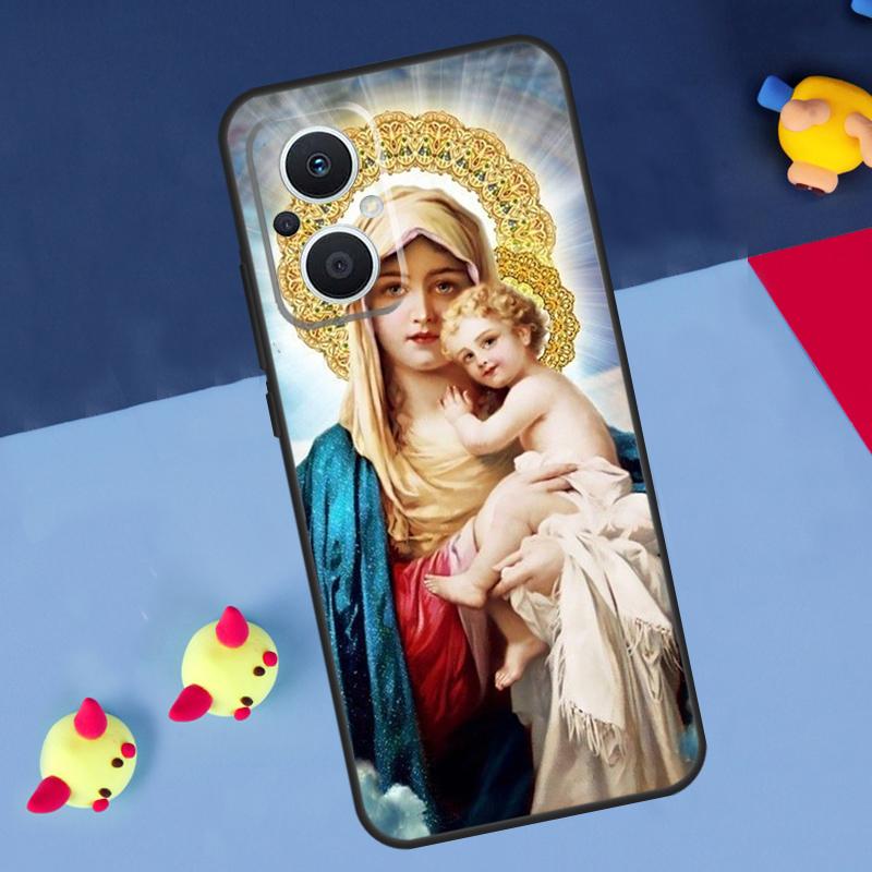 Religious Mary and Jesus For OPPO Reno 12F 13F 14F 11F 10 11 12 13 14 Pro 8T 7 8 Lite OPPO Find X9 X8 X6 X5 Pro Case