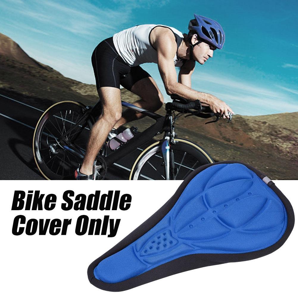 

Ultralight 3D Mountain Bicycle Road Bike Breathable Soft Seat Saddle Cover Accessory Blue синий