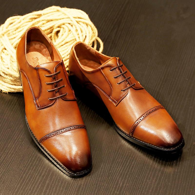 2024 Кожаные мужские туфли для торжественных случаев — фото 6