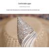 2025 Champagne Rhinestone Stiletto Heels: Elegant Pointed Toe Bridal Shoes
