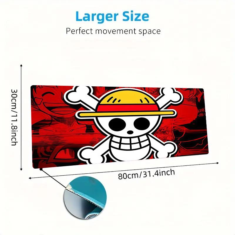 One Piece6 Print Cushion Non-slip Laptop Tablet Big Mousepad XXL Mat Mini PC Playmat With Lock edge