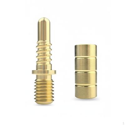 Pool Cue Joint Screw Secure Connection Brass Pin Precision Machined Athletic Gear