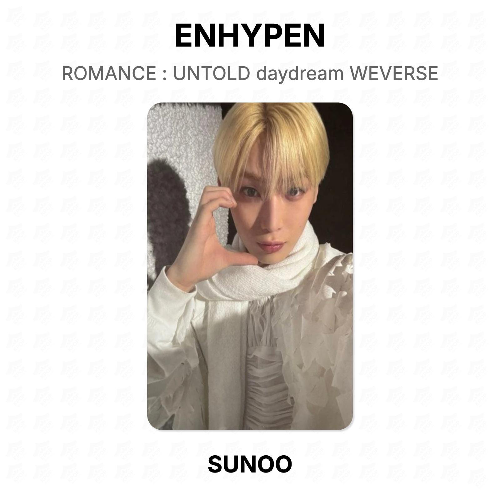 ENHYPEN ROMANCE : UNTOLD daydream WEVERSE Official Photocard SUNOO