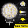 4'' 42W Led Flood Round Work Light Offroad Truck Car Suv Atv Driving Lamp