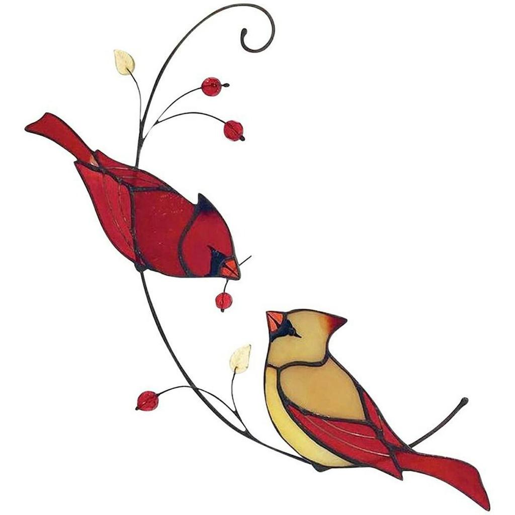 Buy Sx Bird Stained Ornament Cardinal Stained Window Hangings Hollow Bird Pendant At Affordable Prices Free Shipping Real Reviews With Photos Joom