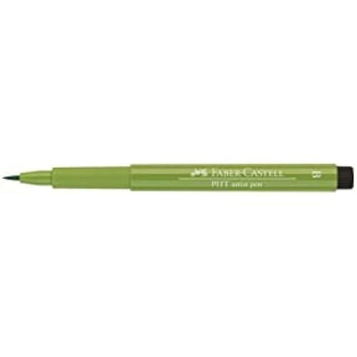 Tusjpenn - FABER-CASTELL - Pitt Artist Pen - Bred penselspiss - Farge lysegrønn - Ikke påfyllbar