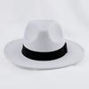 British retro European and American jazz hat men's and women's big-brimmed top hat imitation woolen felt hat British retro woolen hat