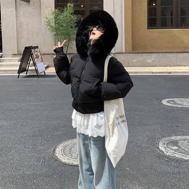 Winter cotton-padded clothes women's new short thickened warm small student foreign-style cotton-padded jacket women's coat