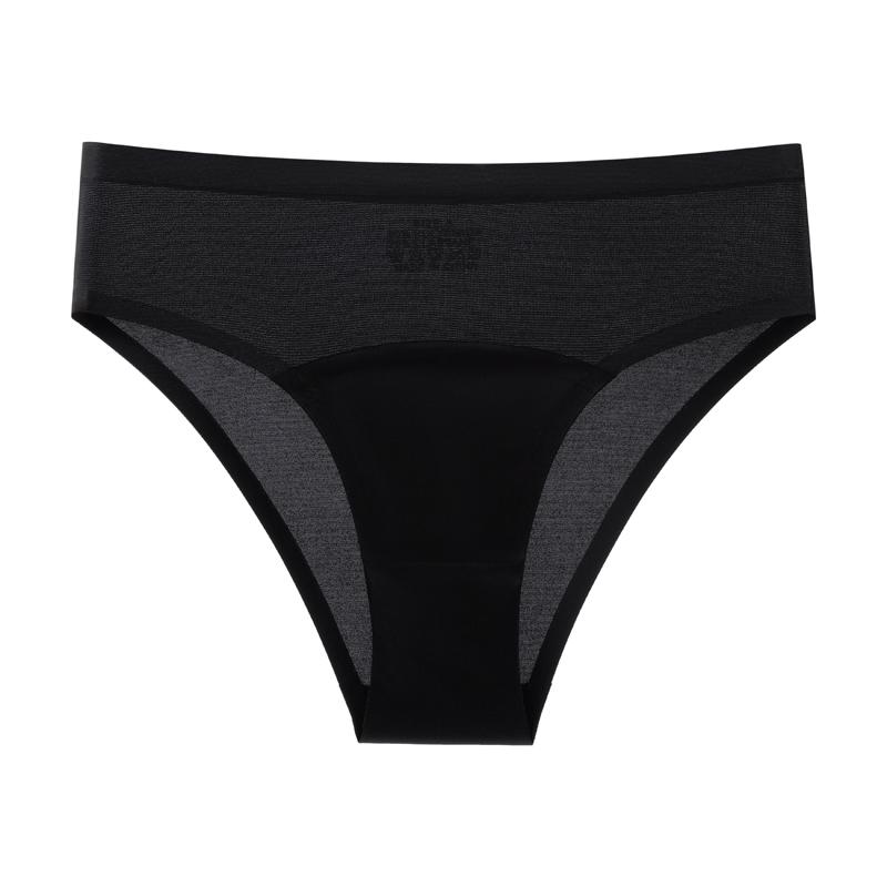 TERMEZY Sexy Ice Silk Satin Briefs Mid-Waist Mesh Seamless Underwear Solid Color Patchwork Breathable Panties
