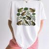 Frog Bird Shirt Cottagecore Outdoors Gift Women Floral Tee Toad T-Shirt