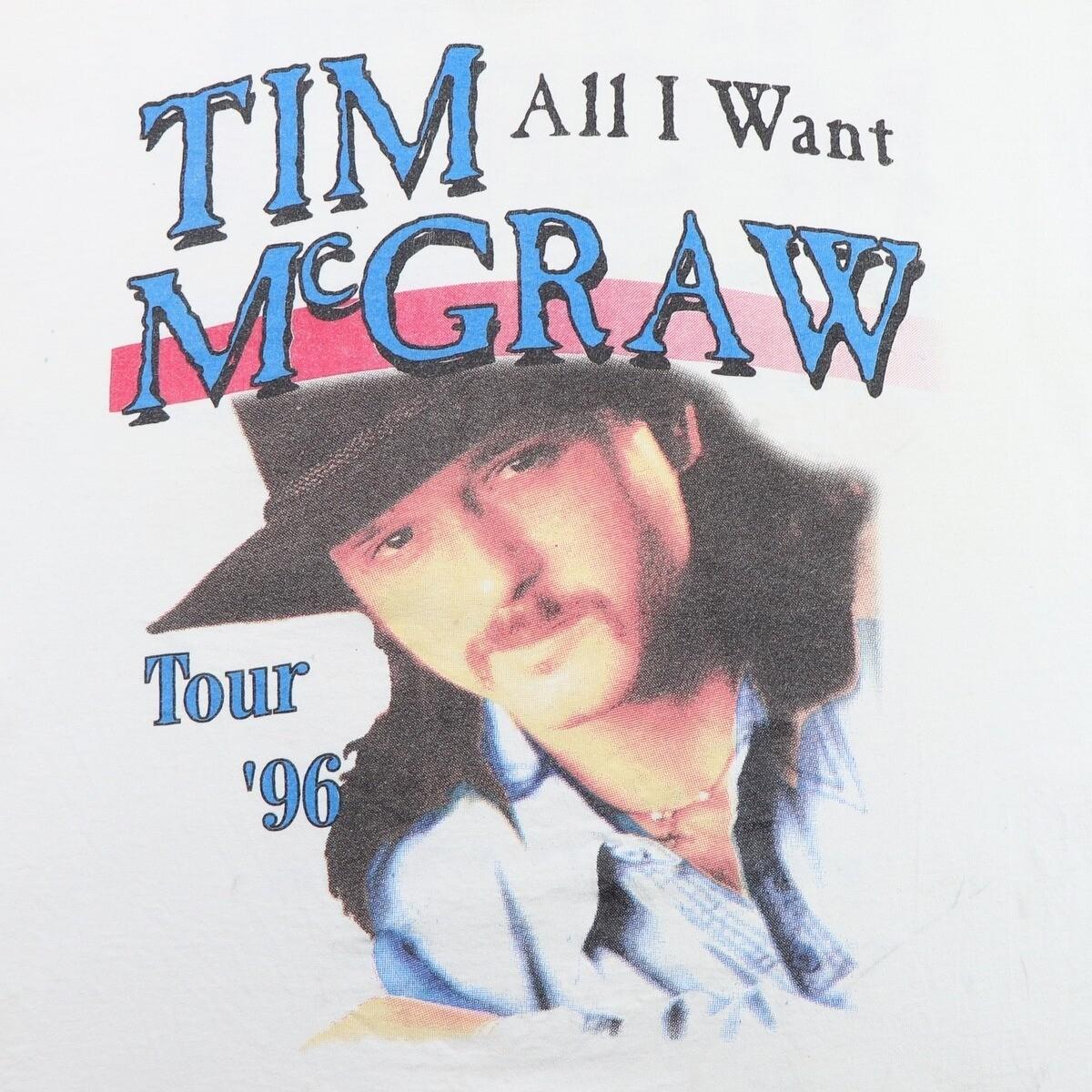 Classic Rare 1996 Tim McGraw Reprint Cotton Men All Size 20D1304 XXXXL