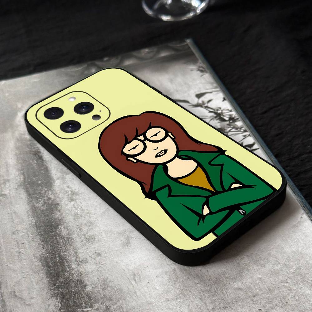 Anime D-Daria Phone Case Black Silicone Soft Shell For IPhone 17 16 15 14 13 12 11 Air Pro Max Plus Hot Sale