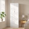 Bedroom Wardrobe, 2 Drawers, 2 Soft-Close Doors, Hanging Rail, 60 X 47 X 180 Cm, White