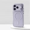 Invisible Alloy Lens Stand Magnetic Armor Case For iPhone 17 Air 16 15 14 Plus 13 12 Pro Max Magsafe Anti-Slip Transparent Cover