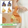 Thick Woven Knit Wrist Bag Double Sided Flower Charm Handbag Woven Tote Purse  Guest Welcome