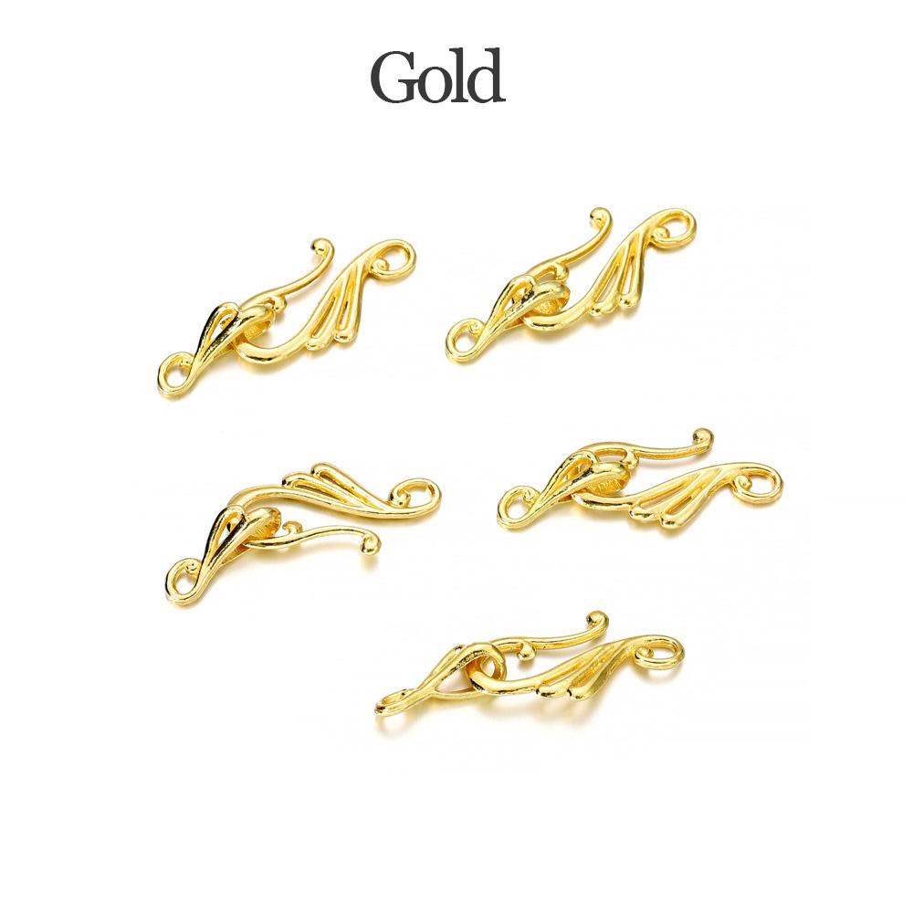 10pcs Antique Bronze Gold Musical Note Shape Zinc Alloy Toggle Clasps Hooks For Necklace Bracelet Jewelry Making Supplies DIY