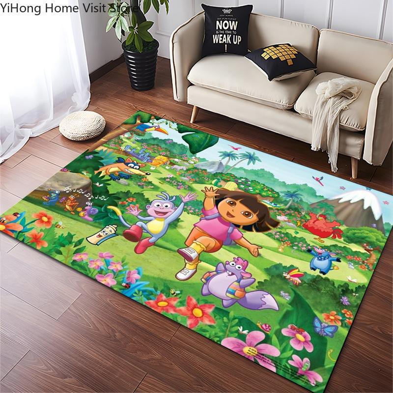 Funny D-Dora Classic Anime Explorer Area Carpet for Living Room Home Decor Sofa Table Kids Rug Non-slip Chair Lounge Floor Mat