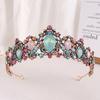 DIEZI  Baroque Vintage Crystal Tiara Crown For Women Wedding Party New Vintage Queen Bridal Bride Hair Dress Accessories