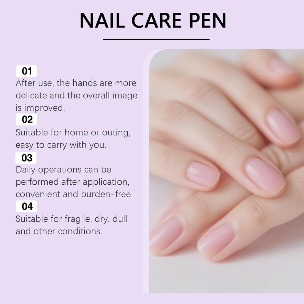 Nail Essence Care Pen For Hangnails Dry&Damaged Nails Nourishing Moisturizing Strengthen Brighten Nails Care Cuticle Oil Pen