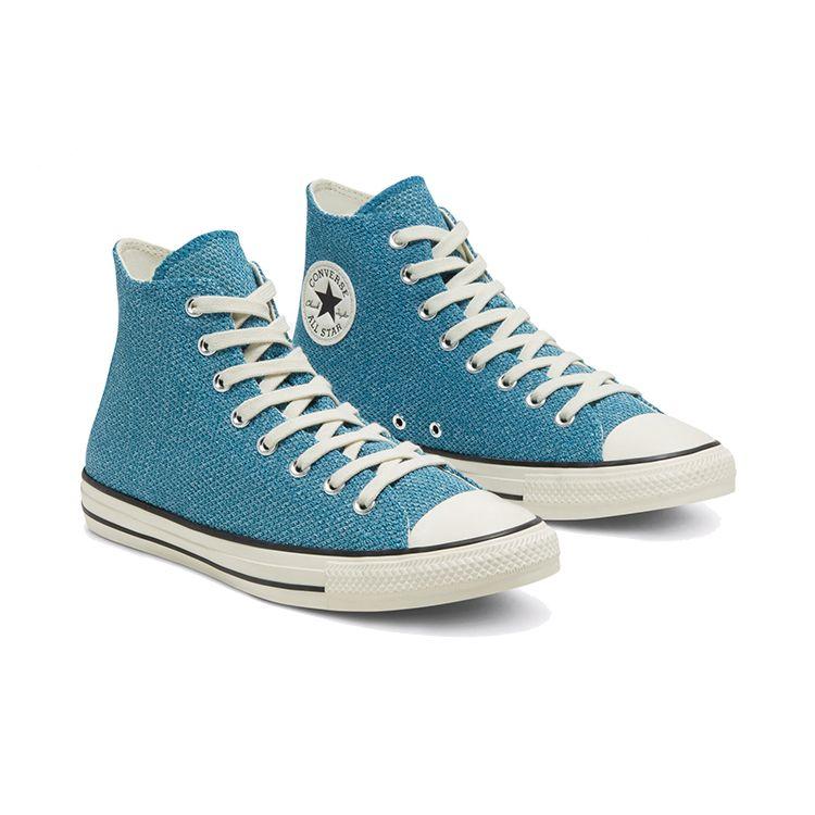 Converse Chuck Taylor All Star Summer Breathe Comfortable Casual High-Top Canvas Shoes Unisex Sneakers Blue 168288C