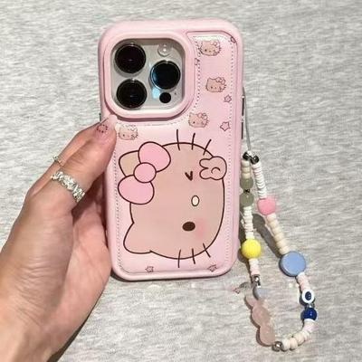 Můj Melody Mašle Měkký kryt pro Apple Pro Max (Bílá Růžová) - Kompatibilní s iPhone 14, 15, 16, 17 Odolný proti pádu