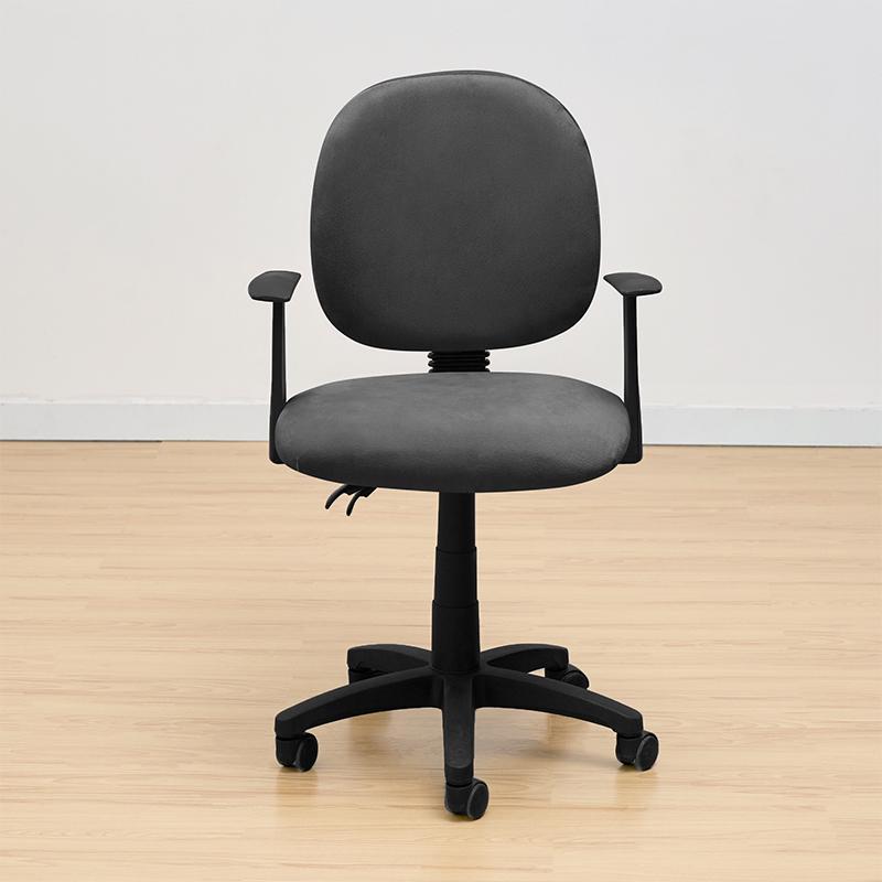 Office Chair Cover Swivel Office Chair Iso, Velvet, Black
