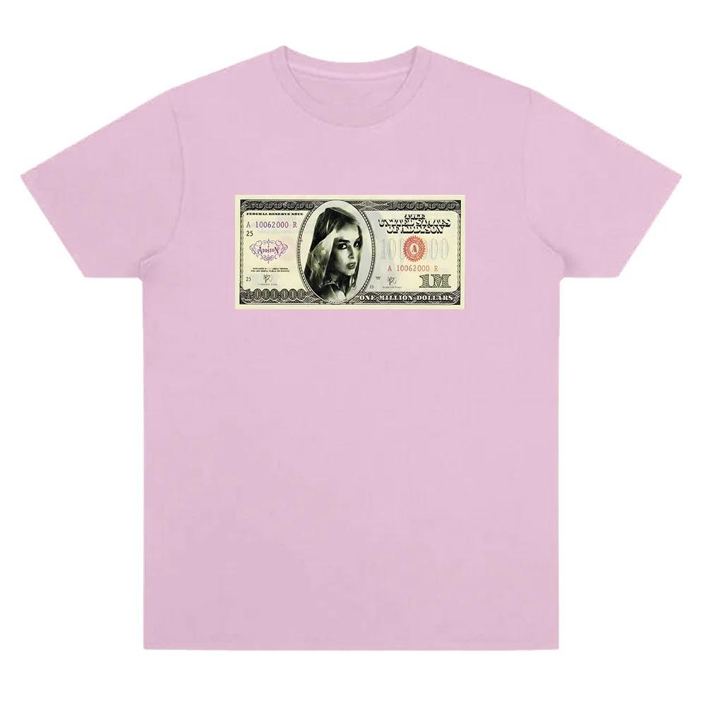 Unisex's Women Fashion Aesthetics T-shirt Money Dance Whoree T Shirts Addison Rae Vintage Graphic T Shirt Short Sleeved Cotton Tops