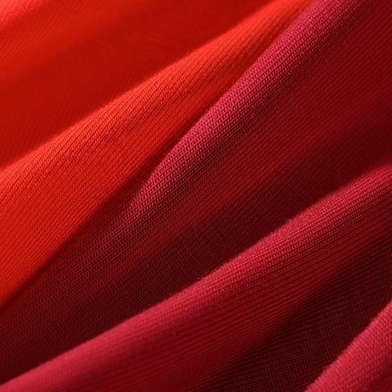 Men Boxer Underwear Mid-rise Elastic Waist Modal Fabric U-Convex Shorts Briefs Solid Color Red Luck Slim Fit Panties