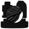 Set of Velour Floor Mats For: Honda Civic VII 3-door Hatchback, Coupe (2001-2005)