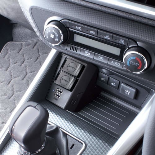Tsuchiya Yac (Tsuchiya Yac) Car Model Specific Product Toyota RAIZE Rocky Expansion Socket Power BOX Black SY-RR3