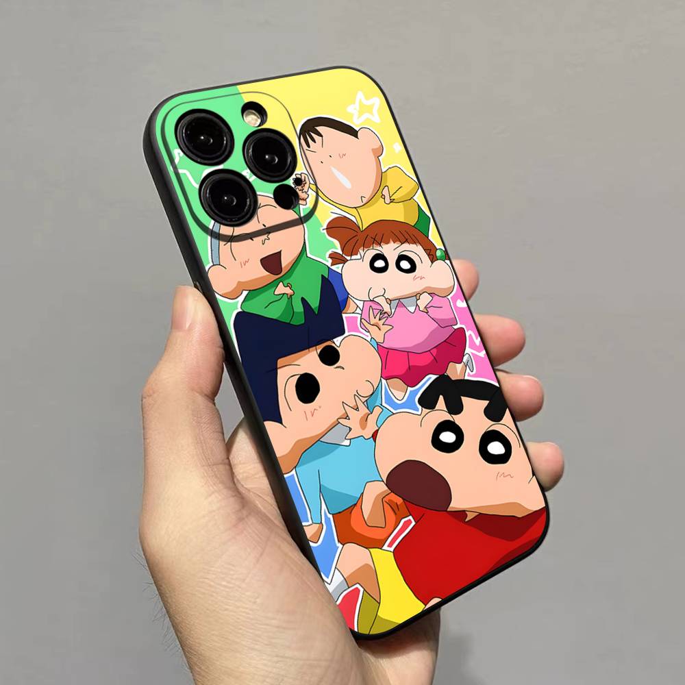 Anime Crayon Shin-Chan Phone Case For Iphone 17 Air 16 15 14 13 12 11 Pro Max 16 15 14 Plus TPU Soft Case